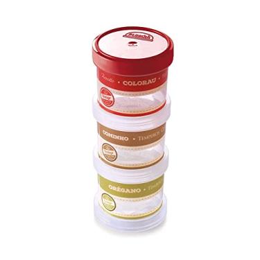 Imagem de Porta-Condimentos Plasútil em Plástico com Tampa Rosca 3 Peças 150 Ml