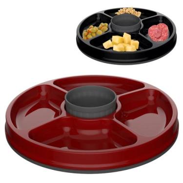 Imagem de Petisqueira Unitermi 25 cm Vermelho Para Petiscos Diversos