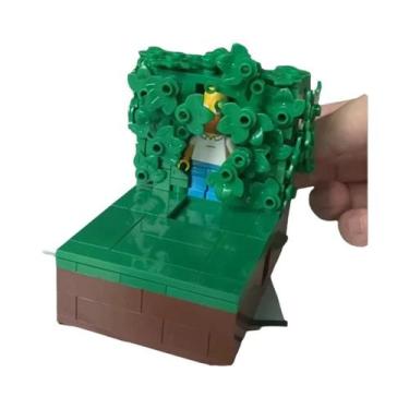 Imagem de Blocos De Montar DIY Para Adultos: Homer Entrando Na Floresta - 227 Pe