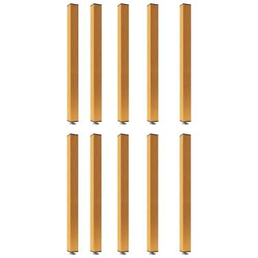 Imagem de Divisória de alumínio ajustável em altura - Pacote com 10 divisórias de privacidade versáteis para entrada, banheiro, estúdio, apartamento - 60 cm a 2,4 m de altura, perfeito para qualquer espaço