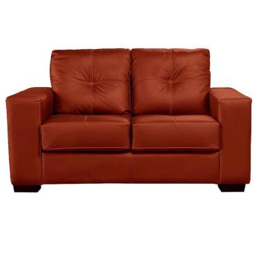 Imagem de Sofá De Couro 2lgrs Londres 151Cm M06 Conhaque Com Brilho