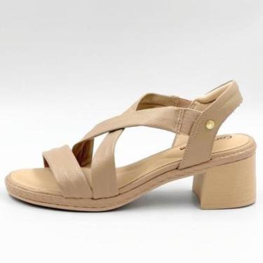 Imagem de Sandália Comfortflex Casual Salto Bloco Feminina-Feminino