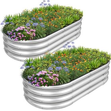 Imagem de Cama de jardim elevada Planter 1MORE, 122 x 61 x 30 cm, pacote com 2 u