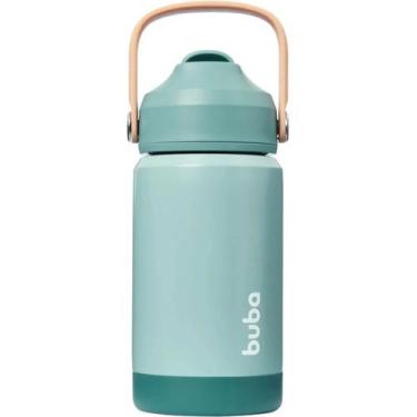Imagem de Copo Térmico Buba com Canudo de Silicone Verde 360ml