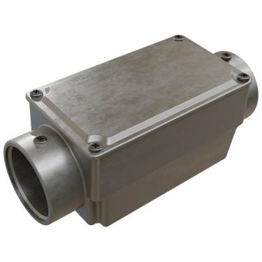 Imagem de Caixa de Derivação Fixa Conduletzel Sem Pintura Tipo C de 2 com Tampa E012020075 Wetzel Caixa De