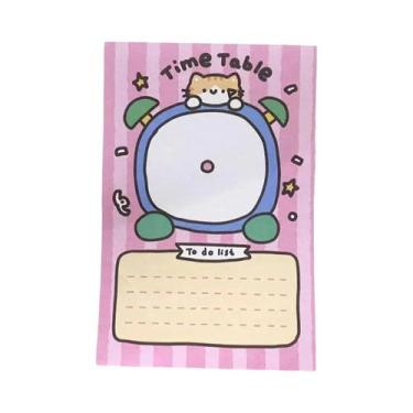 Imagem de Bloco De Notas Coreano Com Desenho De Gato Fofo, 50 Folhas, Para Estud