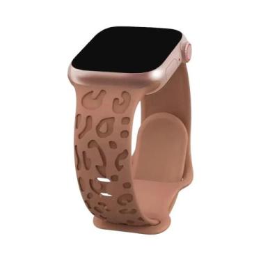 Imagem de Pulseira Ajustável De Nylon Esticável Com Estampa De Leopardo Para App