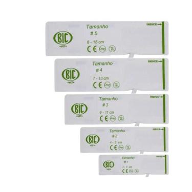 Imagem de Kit 5 Tam Manguito Veterinário 1 Via N1 N2 N3 N4 N5 Bic Vet
