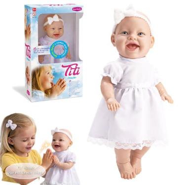 Imagem de Boneca Titi Primeira Oracao Menina O Reza Pai Nosso Som Fofa - BAMBOLA