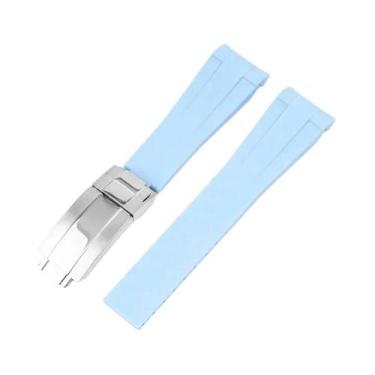 Imagem de Pulseira De Borracha À Prova d'Água De 20mm Para Rolex Série Ghost Day