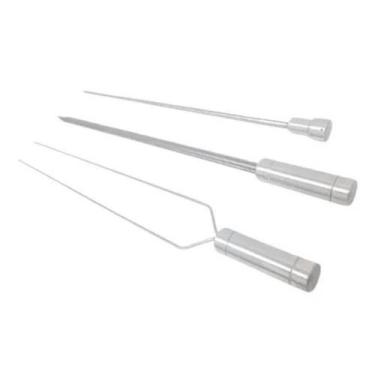 Imagem de Espetos Para Churrasco Inox Duplo/espada/coração Lâmina 7 - INOX LAURI