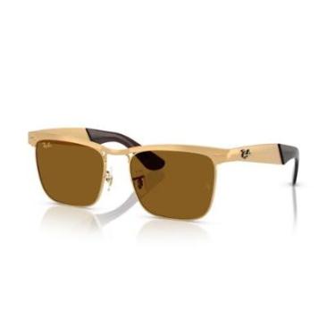 Imagem de Óculos de Sol Wayfarer Deluxe Ouro Ray-Ban-Masculino