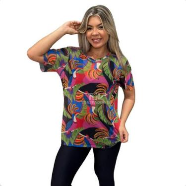 Imagem de Blusa Feminina de Tule Transparente Academia Fitness Manga Curta - Tra