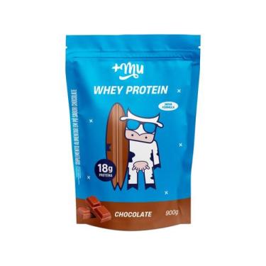 Imagem de Whey Protein Concentrado Sabor Chocolate 900g Mais Mu, Chocolate, 900g
