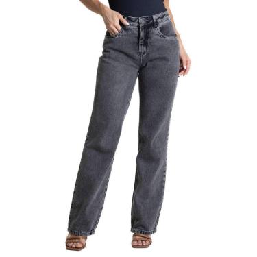 Imagem de Calça Jeans Sawary Reta - 282323 - preta 36-Feminino