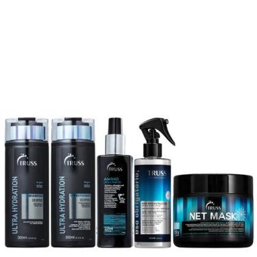 Imagem de Truss Ultra Hydration Kit Shampoo Condicionador Amino Net Mask e Uso O