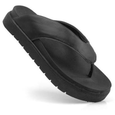 Imagem de Sandália Papete Feminina Flatform De Dedo Chinelo Asa Delta Moda Blogueira Leve Macia Confortável-Feminino