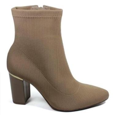 Imagem de Bota Via Marte Lycra Canelada Verniz 021-005-02-Feminino