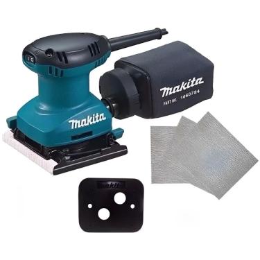 Imagem de Lixadeira Orbital 220 Volts 180 Watts com Dupla Isolação e Saco Coletor - BO4557 - MAKITA