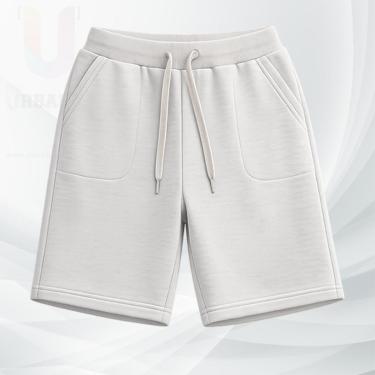 Imagem de Short Infantil Bermuda Masculino Liso Moleton Estilo Confort Premium Moletom Casual Moderno-Masculino