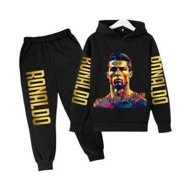 Imagem de Conjunto De Agasalho Infantil Com Estampa Do Ronaldo, Moletom E Calças