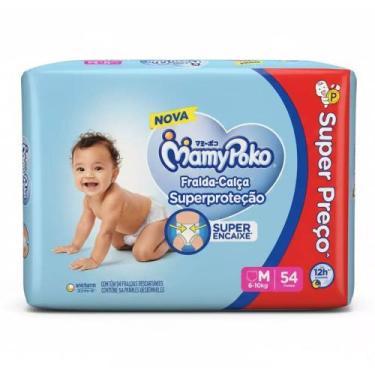 Imagem de Fralda Descartável MamyPoko Calça Superpoteção Hiper M 54 Unidades