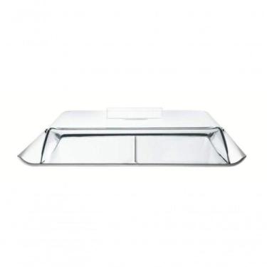 Imagem de Porta Frios Tramontina Quadrata Aço Inox Com Cúpula Transparente