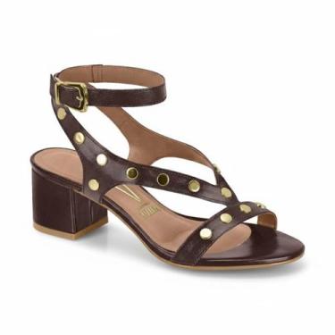 Imagem de Sandália Feminina Vizzano Casual Salto Grosso Baixo Confortável Origin