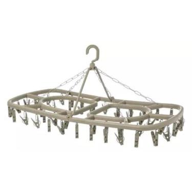 Imagem de Varal com 38 prendedores Roupa Intima Roupas Leves Reforçado Giratório