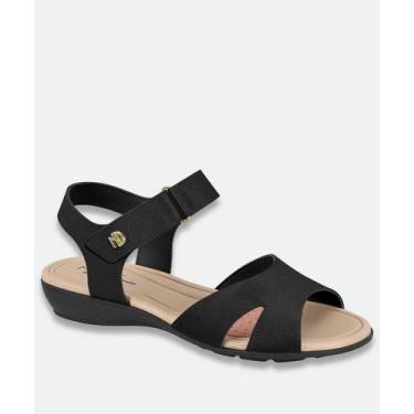 Imagem de Sandália Feminina Rasteira Modare 7127262 Preto, 35, Preto