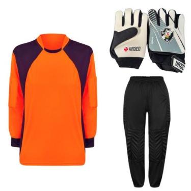 Imagem de Kit De Goleiro TRB + Luva De Goleiro Infantil Vasco DRB Goalkeeper - D