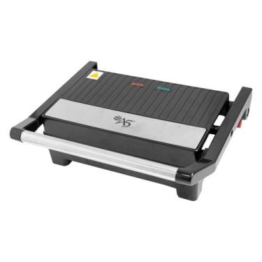 Imagem de Grill Elétrico Sanduicheira Antiaderente Austin em Inox 110v - A5 Impo
