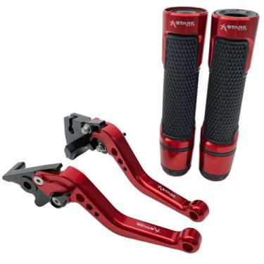 Imagem de Kit Manete Manopla Esportivo Ninja 250r 300r 400r Versys300 - Stark Ra