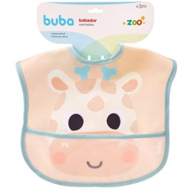 Imagem de Babador Pega Migalhas Com Bolso Buba Zoo Girafa 22242 - Buba