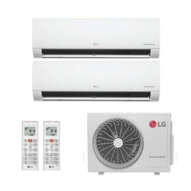 Imagem de Ar Condicionado Bi Split Inverter LG 24.000 Btus (Hi Wall 12.000 + Hi 