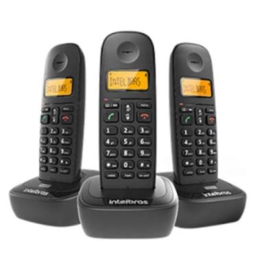Imagem de Telefone S/Fio Digital Ramal Trez Unidades Ts2513 Intelbras