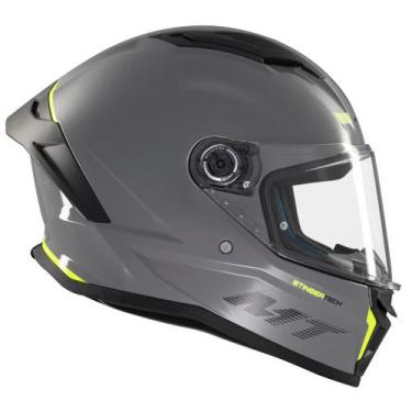 Imagem de Capacete Masculino Feminino MT Stinger 2 Esportivo Moto, CINZA BRILHO 