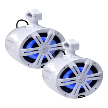 Imagem de Par Alto-Falantes marinizado Wakeboard 6x9 RGB 400W Resistente à Água 