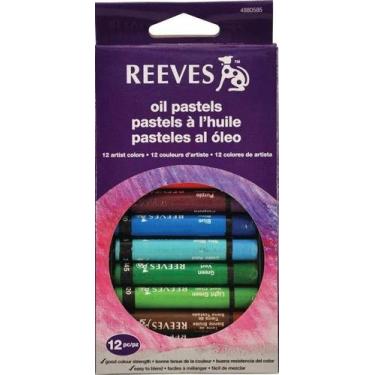Imagem de Giz Pastel Oleoso Reeves C/12 Cores Importado