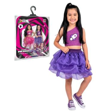 Imagem de Fantasia Infantil Katlen Dos Rosa Conjunto Roupas Oficial -, G