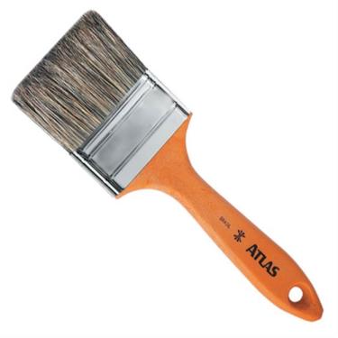 Imagem de Trincha Média de Cerdas Gris 3-4 395-2 para Tintas Látex e Acrílica Pincéis Atlas