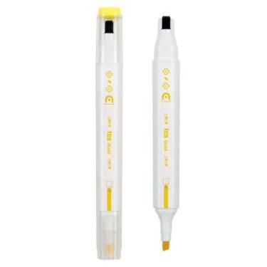 Imagem de Marca Texto e Carimbo Holic Duet TRIS Amarelo, Amarelo