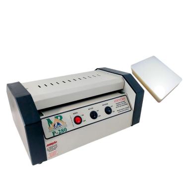 Imagem de Kit Plastificadora P280 para Documentos Ate Oficio com Polaseal A4 100un 220V Transparente MR Maquinas