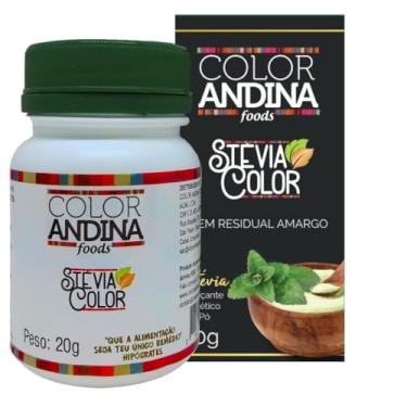 Imagem de Adoçante Stévia 20g | COLOR ANDINA | 100% natural | Zero açúcares