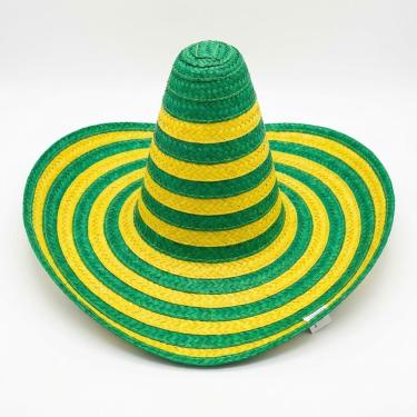 Imagem de 6UN Chapéu Mexicano Brasil Verde Amarelo Copa 2026 Gigante