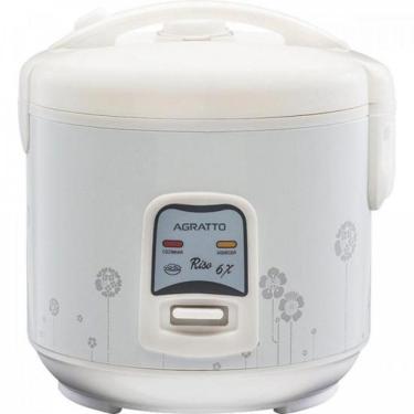 Imagem de Panela Elétrica de Arroz Agratto PA6X Riso 6 Xícaras 400W Cuba Antiaderente com Função Manter Aquecido 220V