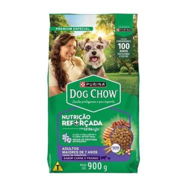 Imagem de Ração Purina Dog Chow para Cães Extra Life - Adultos 7+ Carne/Frango/A