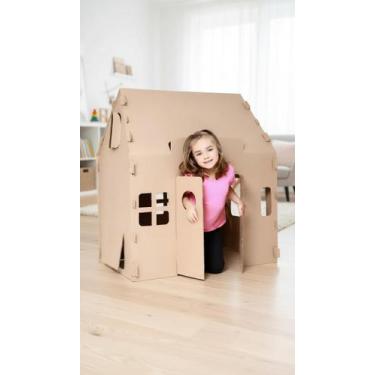 Imagem de Casinha Infantil de Papelão Montável Resistente - Congratulations Stor