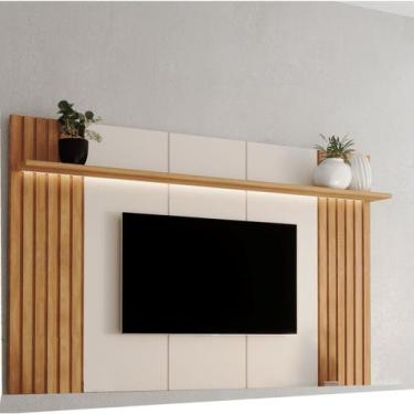 Imagem de Painel Ripado para TV até 75 Polegadas com LED 100% MDF 180CMX135CM LE