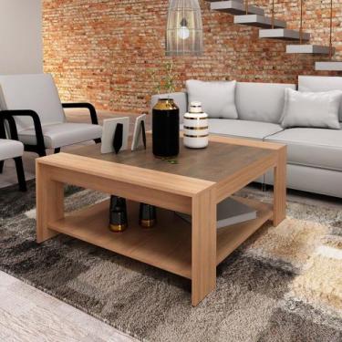 Imagem de Mesa de Centro Quadrada MC2219 Marrom - Tecno Mobili
